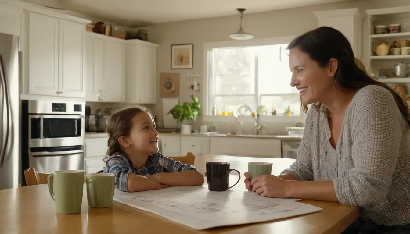 Homeowner reviewing remodel plans at a kitchen table in the California area